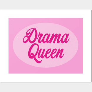 Drama Queen - Diva Princess Oval Light Pink Posters and Art